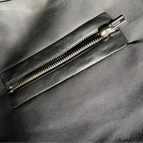 Sandro leather jacket with fur hood - Picture 6 of 7